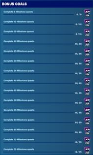 All Milestones in Fortnite OG Chapter 1 Season 1 (Image via Epic Games)